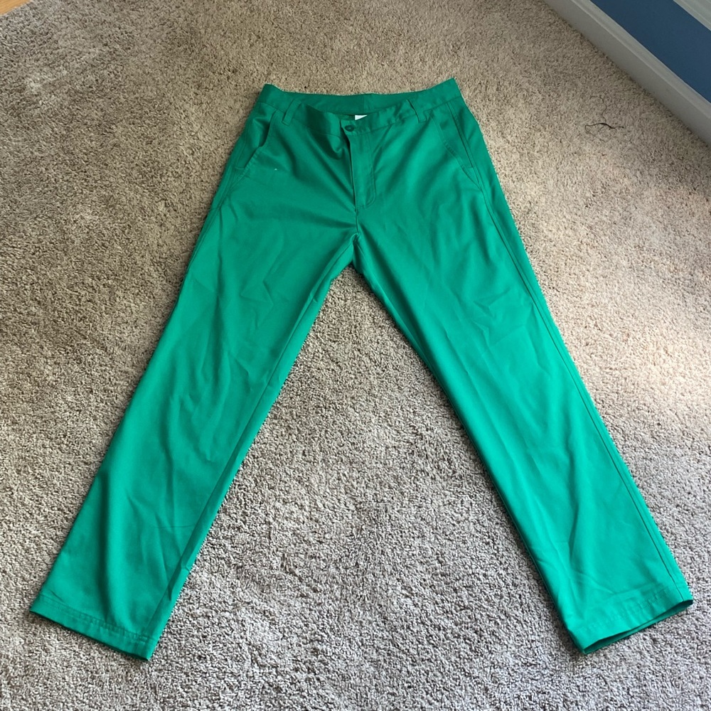 Masters Green Athletic Fila Sport Golf Pants — 30” inseam 30” waist — size M
